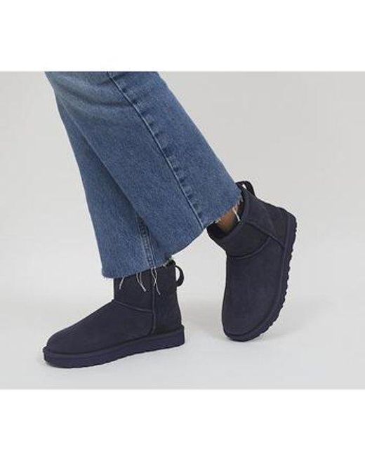 ugg black classic mini