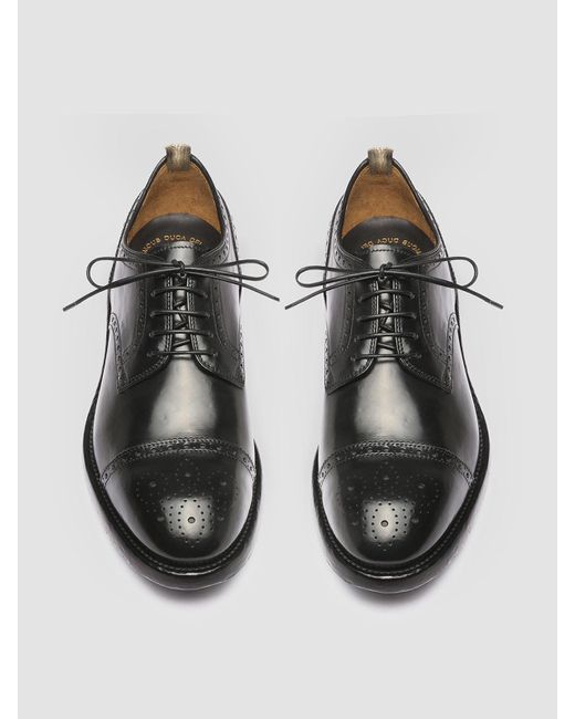 Officine Creative Temple 003 Nero - Leather Half Brogue Derby Shoes in  Black for Men | Lyst
