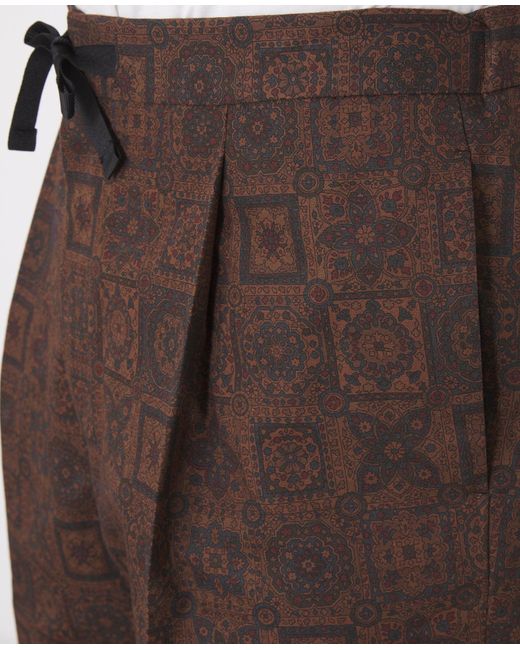 Officine Generale Brown Short Hughes for men