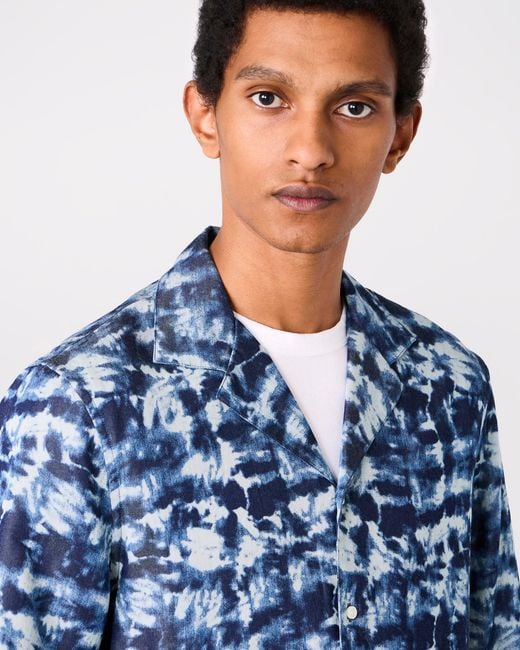 Officine Generale Blue Chemise Eren for men