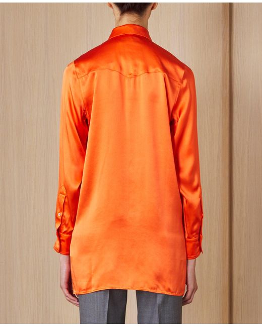 Officine Generale Orange Chemise Katrina