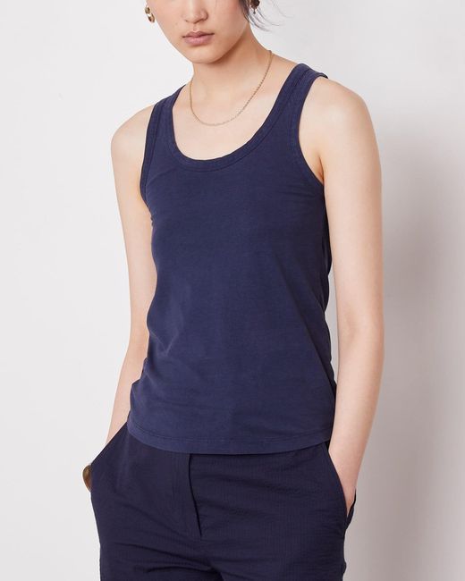 Officine Generale Blue Tatia Tank Top