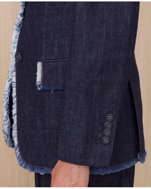 Officine Generale Blue Veste Charlene