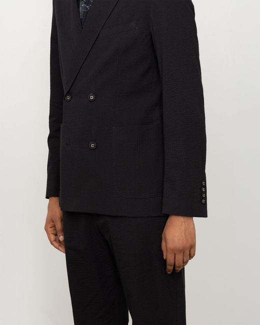 Officine Generale Blue Veste Leon for men