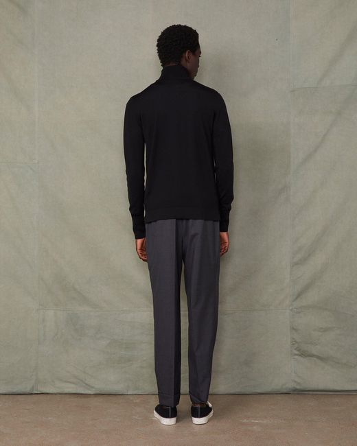 Officine Generale Green Turtleneck Sweater