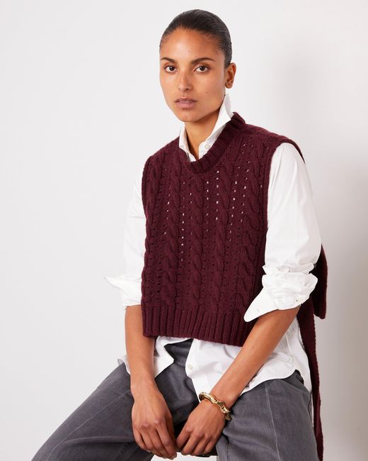 Top Loudia Officine Generale en coloris Red