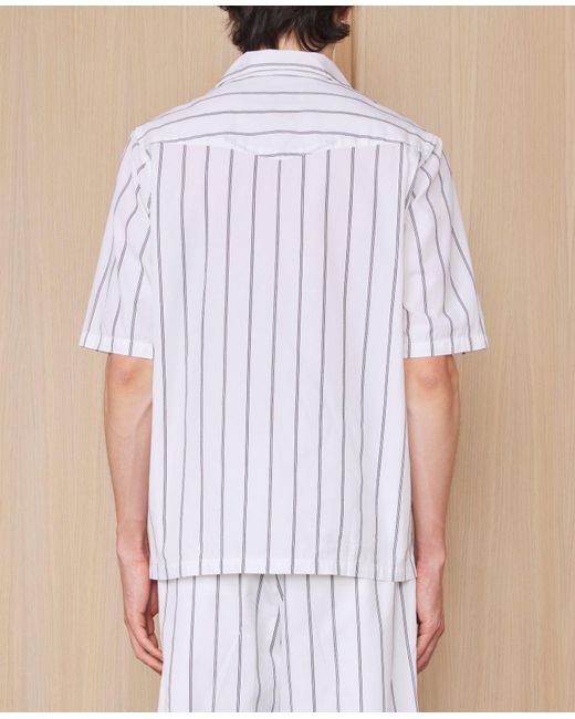 Officine Generale Blue Chemise Eren for men