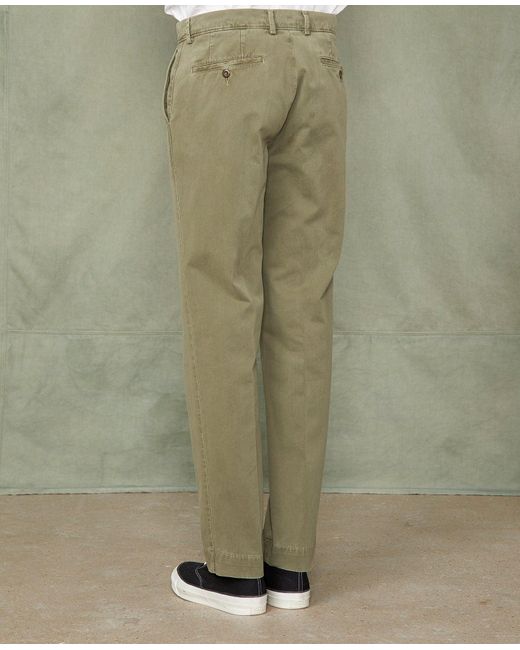 Officine Generale Green Plain Front Chino for men