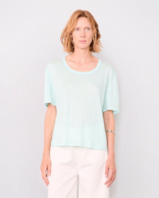 Officine Generale White T-Shirt Leya