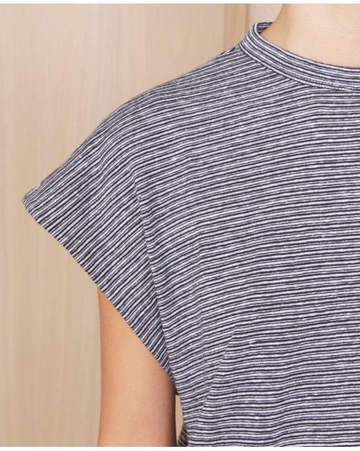 Officine Generale Blue Tee-Shirt Isra