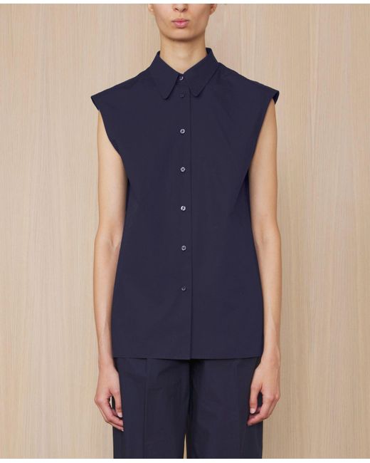 Officine Generale Blue Iseult Shirt