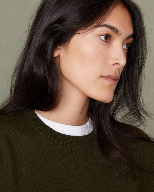 Officine Generale Green Nine Crew Neck