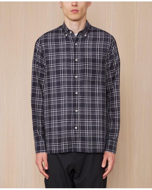 Officine Generale Blue Chemise Arsene for men