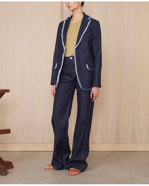 Officine Generale Blue Veste Charlene