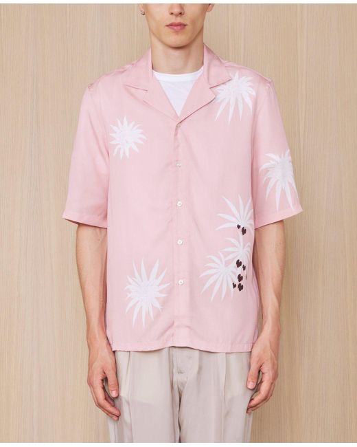 Officine Generale Pink Chemise Eren for men