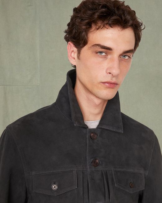 Officine Generale Gray Blouson Liam for men