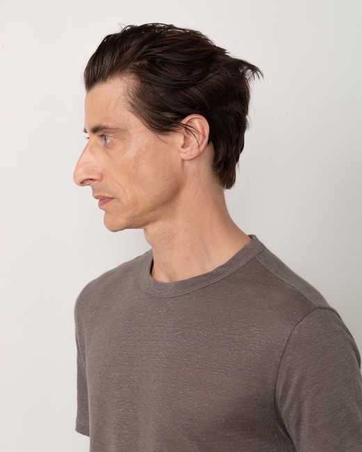 Officine Generale Gray T-Shirt Garment for men