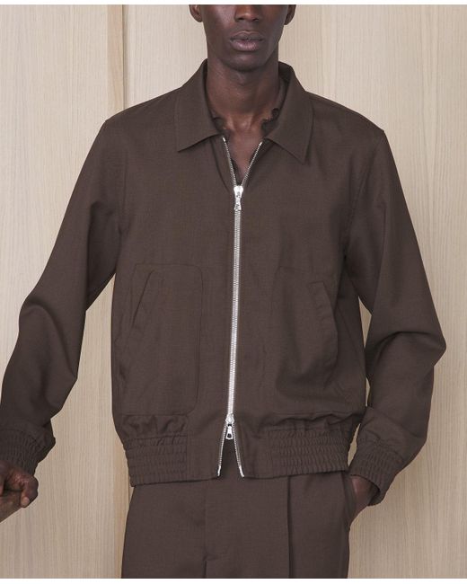 Officine Generale Brown Blouson Marlon for men