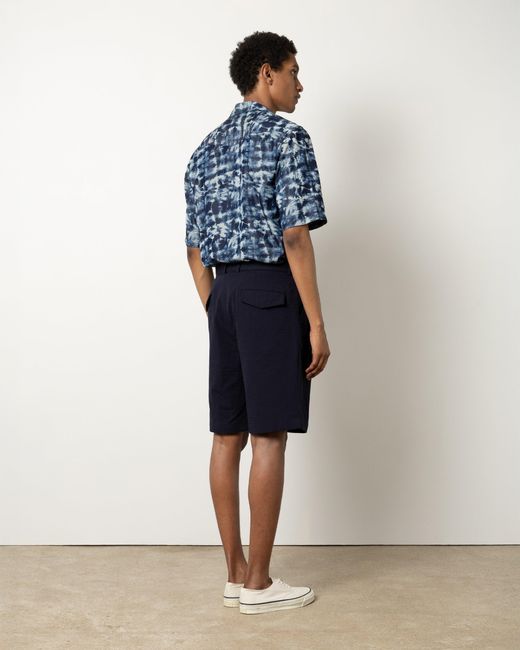 Officine Generale Blue Short Georges for men