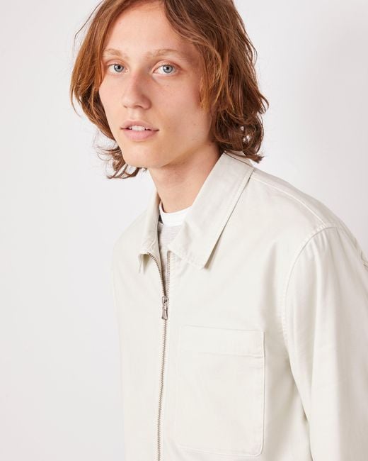 Officine Generale White Surchemise Malo for men