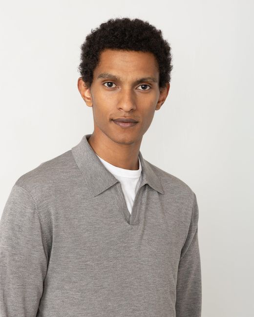 Officine Generale Gray Simone Polo for men