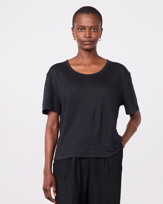 Officine Generale Black T-Shirt Leya