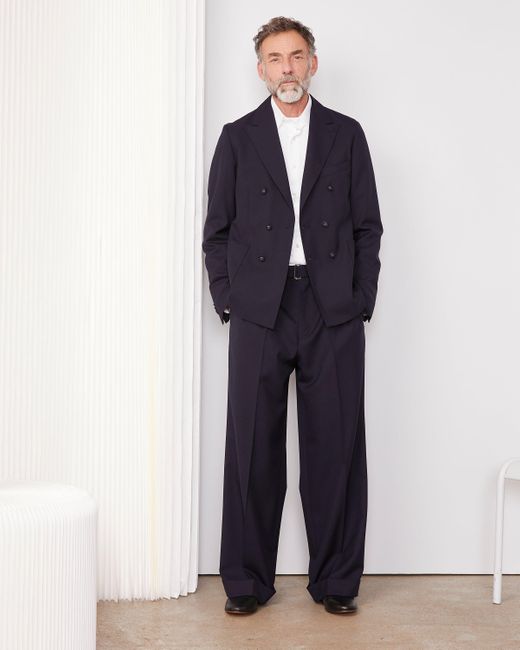 Officine Generale Blue Veste Raphael for men