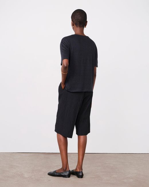Officine Generale Black T-Shirt Leya