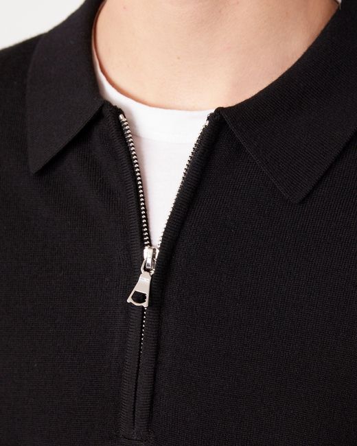 Officine Generale Black Polo Bene for men