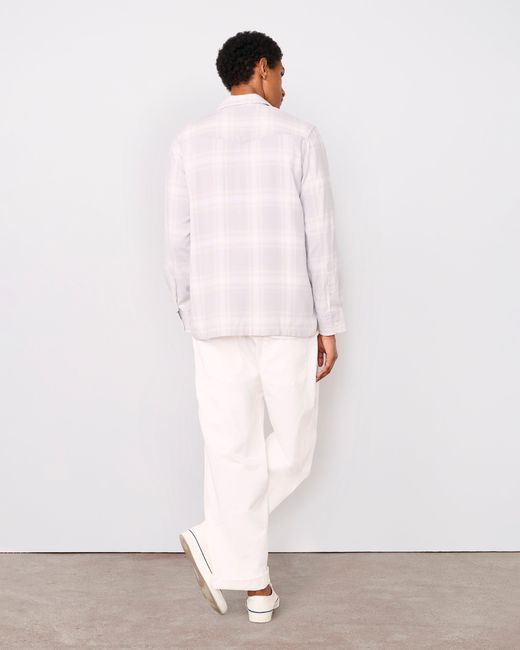 Officine Generale White Chemise Leto for men