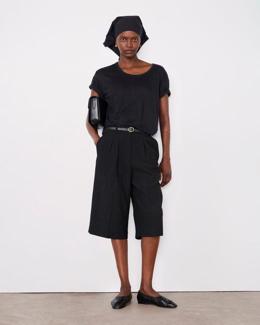 Officine Generale Black T-Shirt Leya