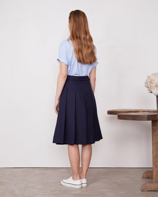 Officine Generale Blue Kendra Skirt