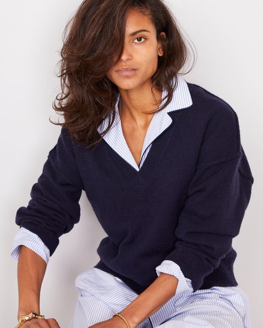 Officine Generale Blue Misty Sweater