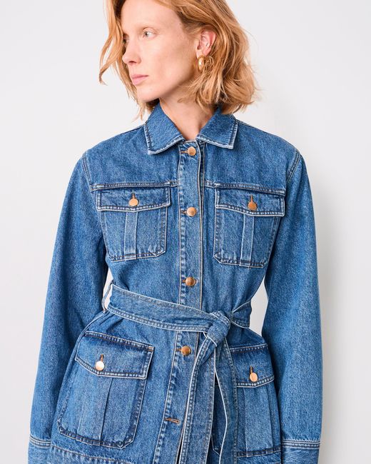 Officine Generale Blue Veste Rakel