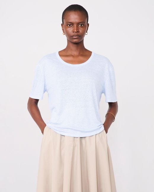 Officine Generale White T-Shirt Leya