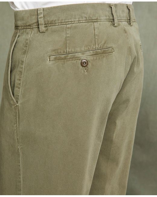 Officine Generale Green Plain Front Chino for men