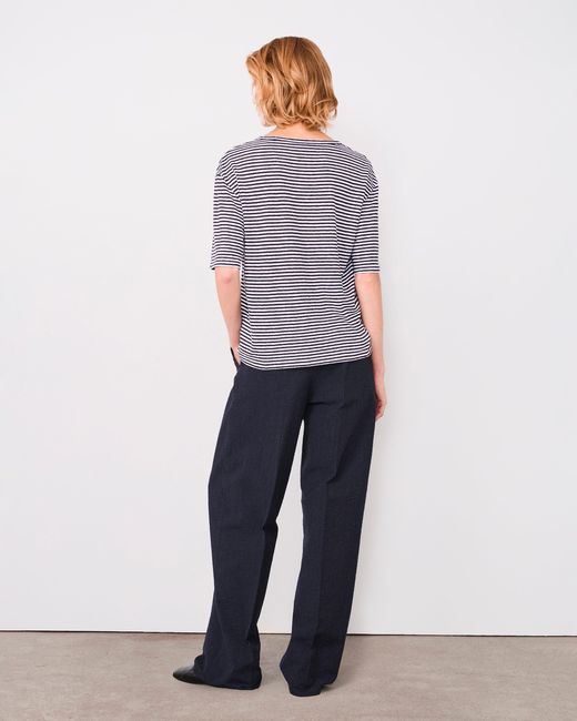Officine Generale Purple T-Shirt Leya