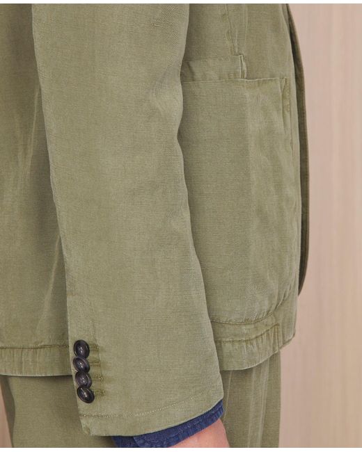 Officine Generale Green Veste Armie for men