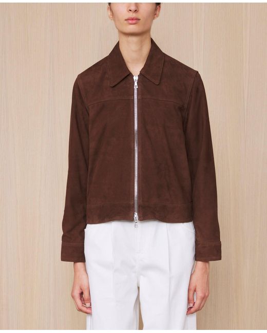 Officine Generale Brown Veste Jasmine