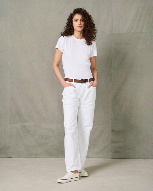 Officine Generale Green Boyfriend Fit Denim