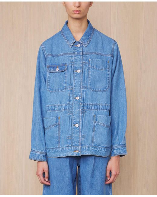 Officine Generale Blue Veste Nile