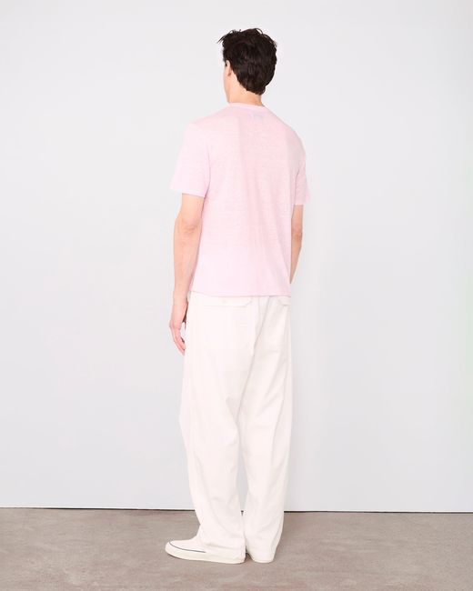 Officine Generale Pink T-Shirt Garment for men