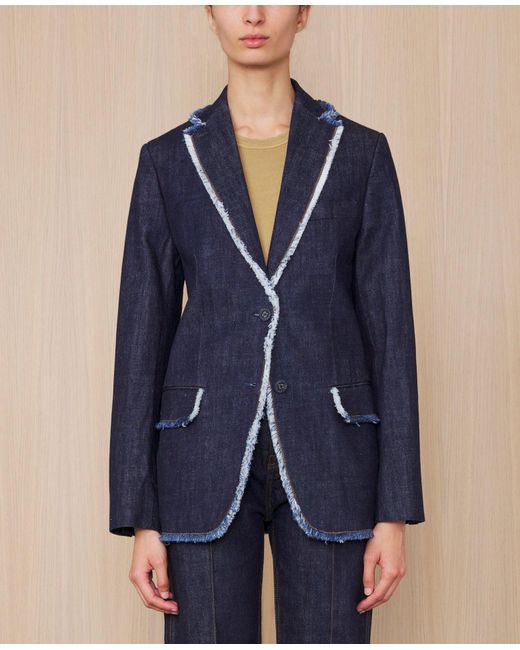 Officine Generale Blue Veste Charlene