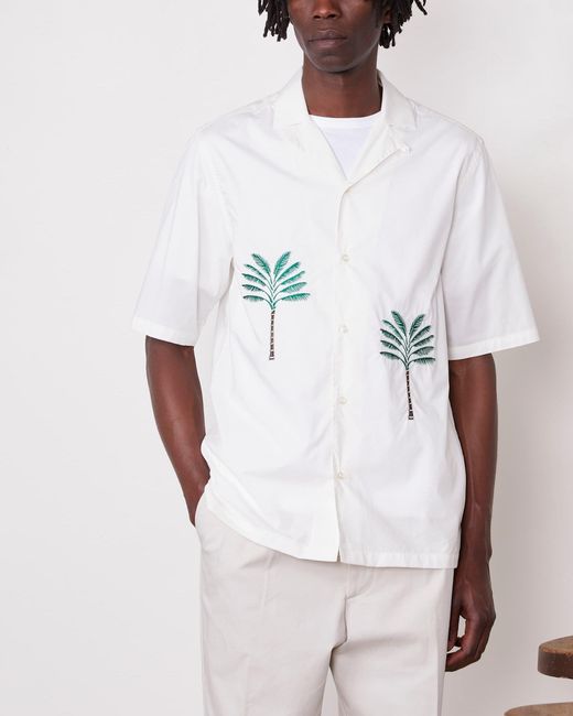 Officine Generale White Chemise Luis for men