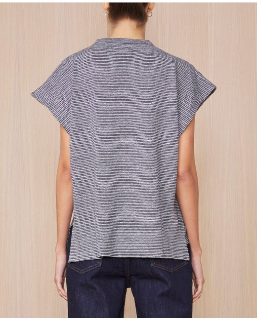 Officine Generale Blue Tee-Shirt Isra