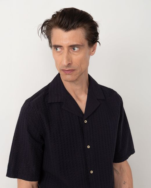 Officine Generale Blue Chemise Eren for men