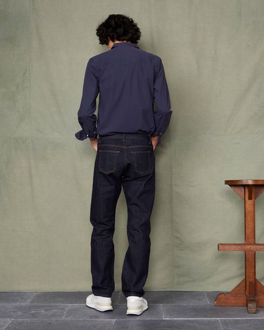 Officine Generale Green Soft Collar Shirt