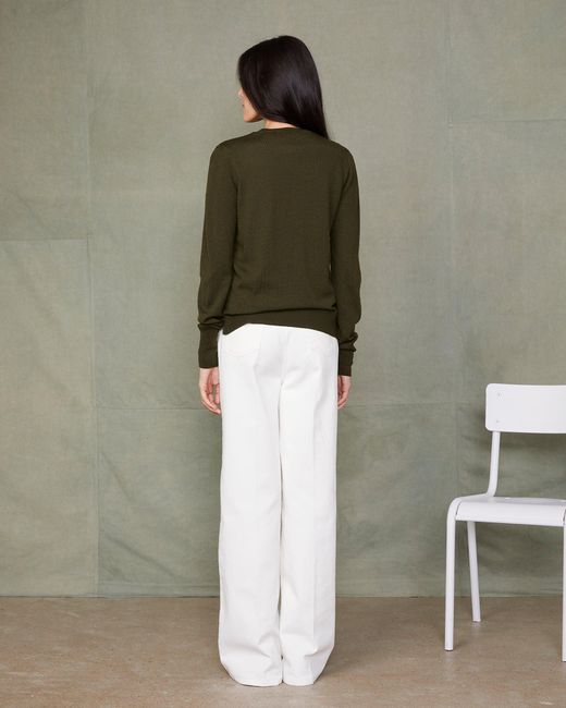 Officine Generale Green Nine Crew Neck