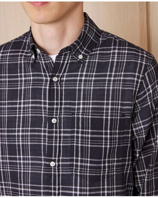 Officine Generale Blue Chemise Arsene for men