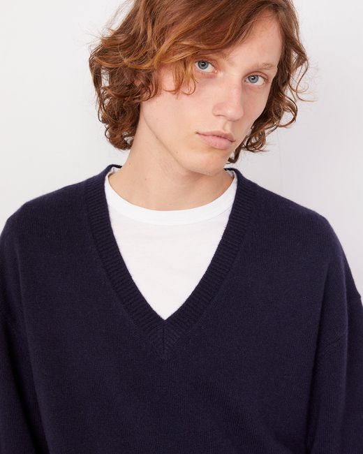 Officine Generale Blue Pull Manu for men